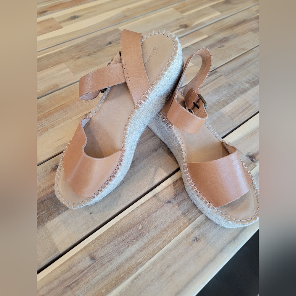 Camel Tan Leather Soludos Sandals - Picture 4 of 15